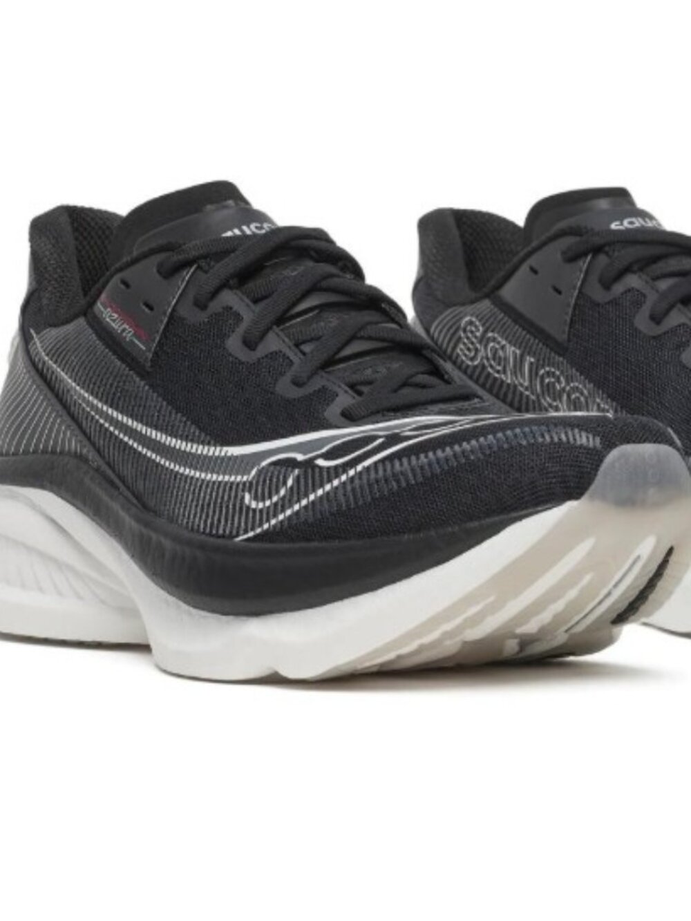 New Saucony Mens sz 11 Endorphin Azura Black white running shoes regular train - Picture 1 of 5